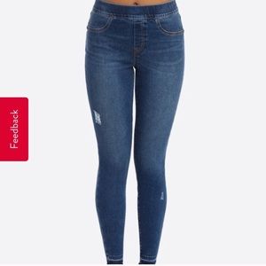 Spanx Jeanish Distressed Denim